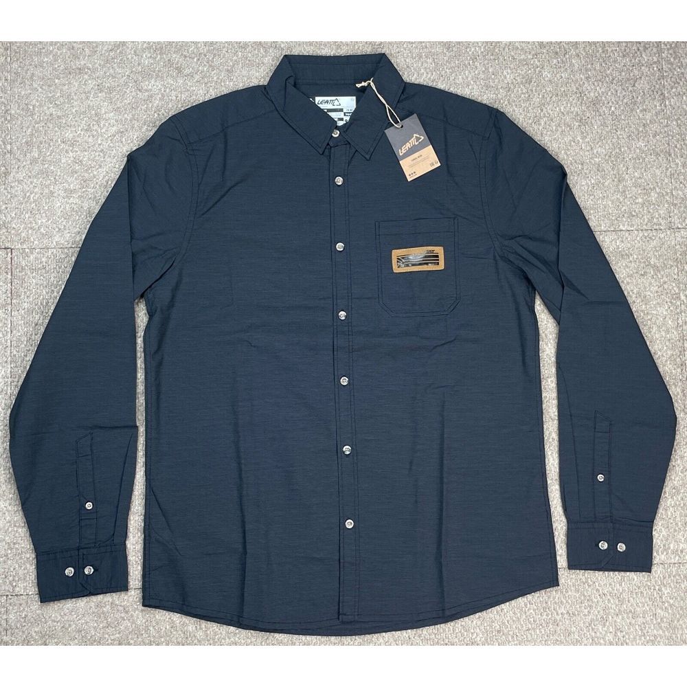 Leatt Casual‎ Wear Core Graphene Men's Long Sleeve Black Shirt Size Medium